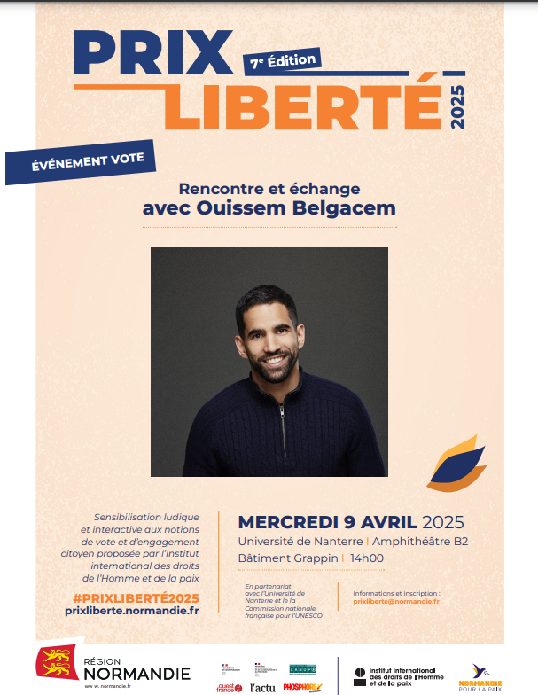 Affiche rencontre prix liberté